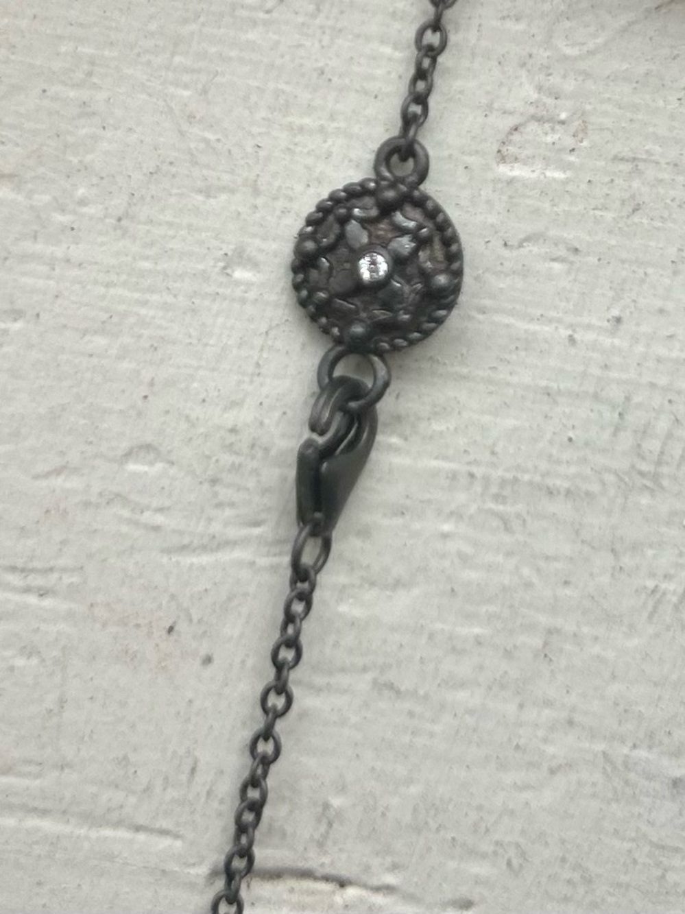 NWOT Freda Rothman Signature Delicate Necklace with Bezel Set Crystal Drops - Picture 6 of 6